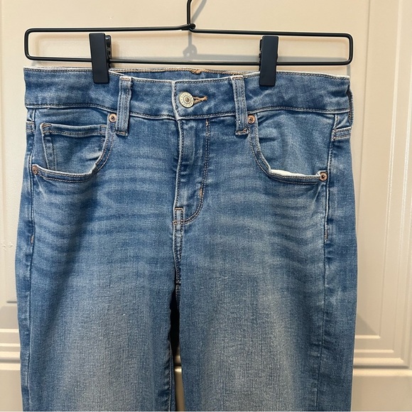 American Eagle Stretch Kickboot Jeans Size Women’s 4 Short Medium Wash Bootcut - Picture 3 of 10